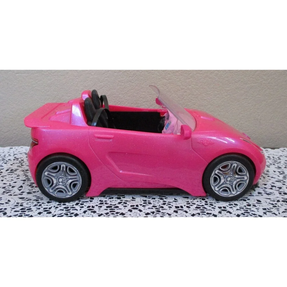 Mattel Barbie Convertible Push Car Pink/Black DVX59 2016